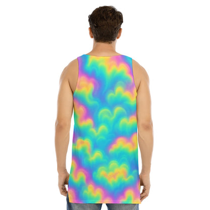 Men's Curved Hem Long Tank Top
