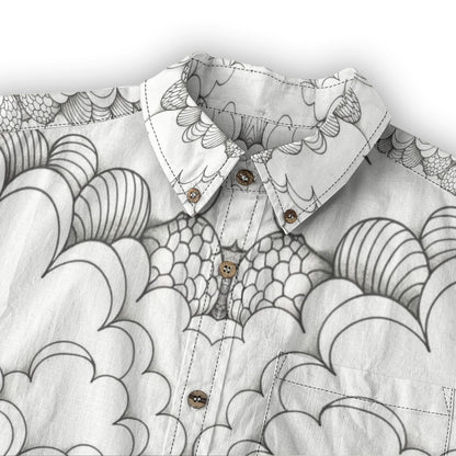 Men's Casual Lapel Long Sleeve Shirt|125GSM Cotton