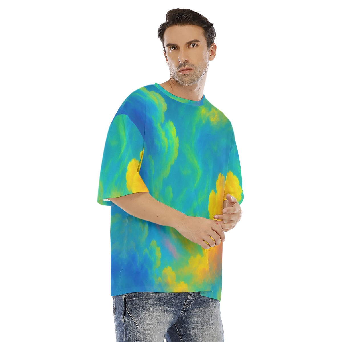 Men's Drop Shoulder T-shirt With Short Sleeve