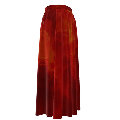 Women's Maxi Chiffon Skirts With Lining