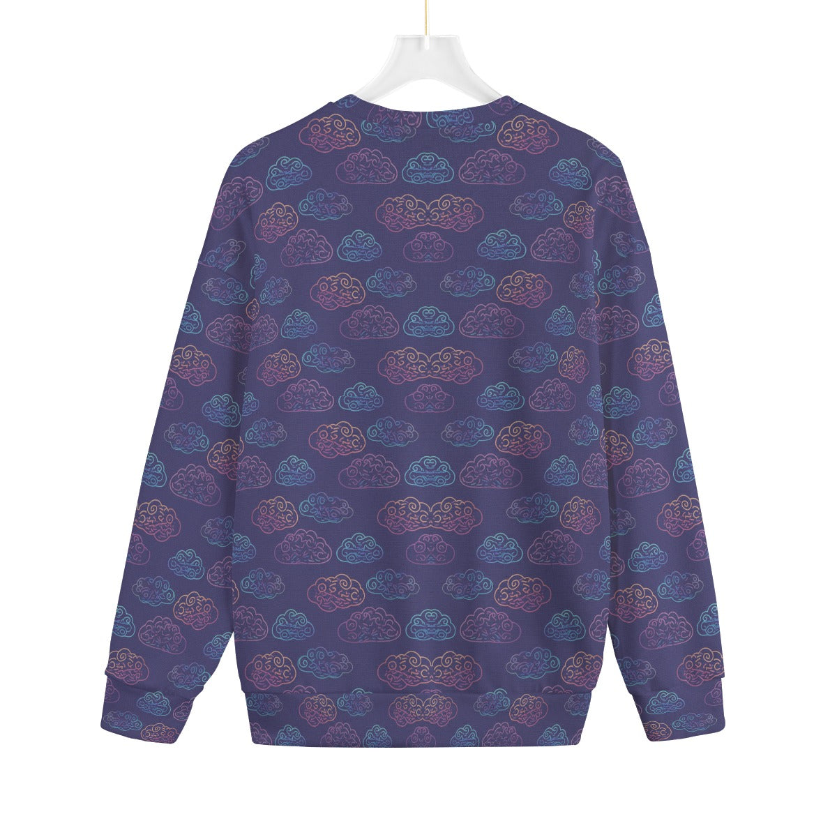 Unisex Drop-shoulder Knitted Fleece Sweater - view 2