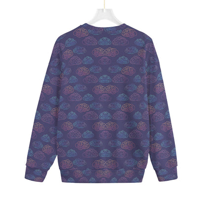 Unisex Drop-shoulder Knitted Fleece Sweater - view 2