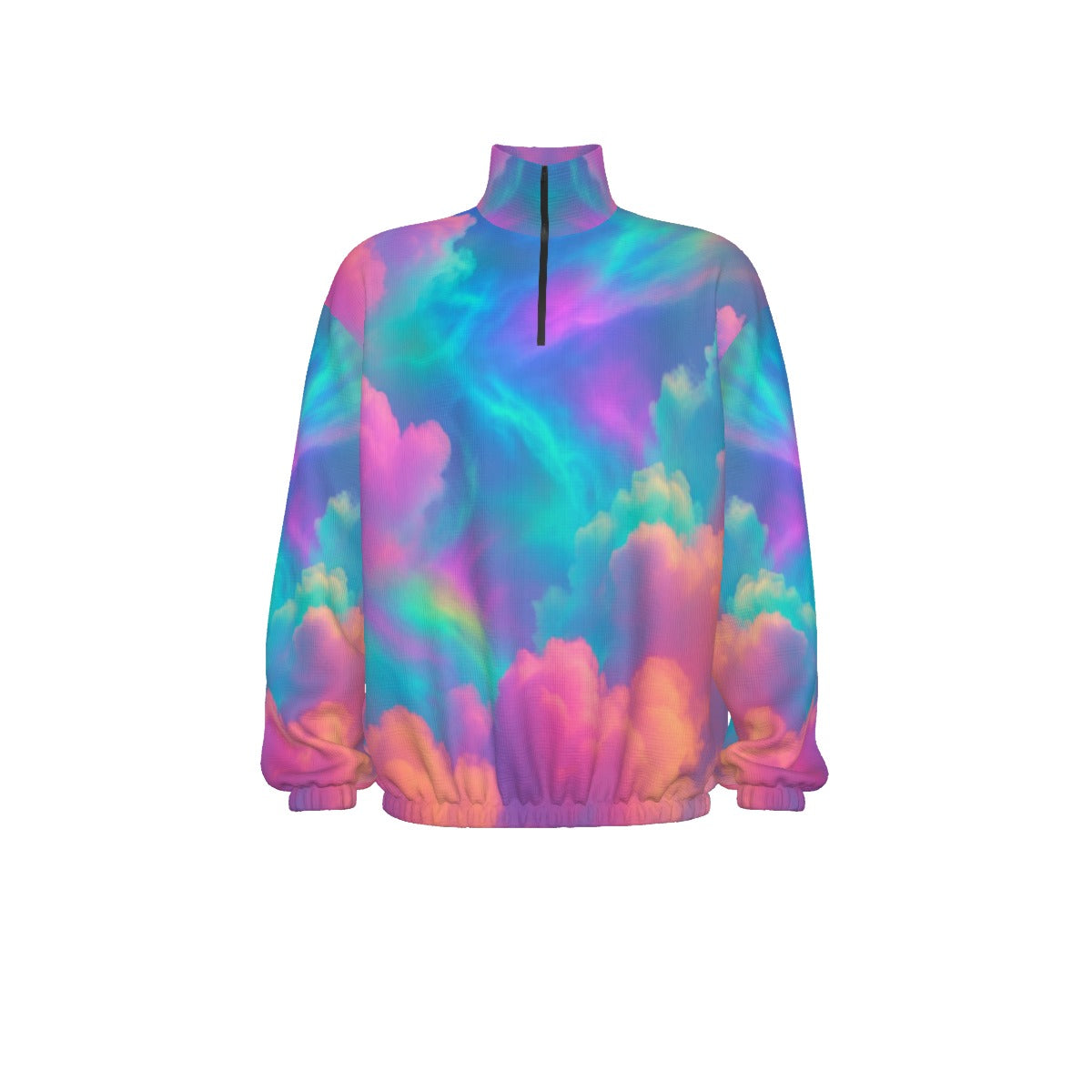 Unisex Turtleneck Zippered Sweatshirt