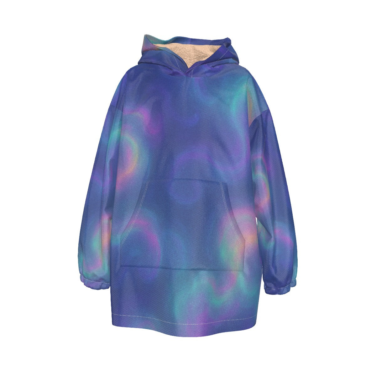 Unisex Kid's Sherpa Fleece Hoodie Blanket