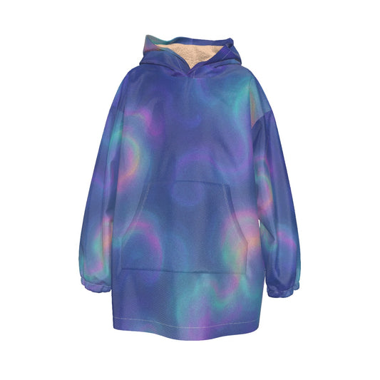 Unisex Kid's Sherpa Fleece Hoodie Blanket