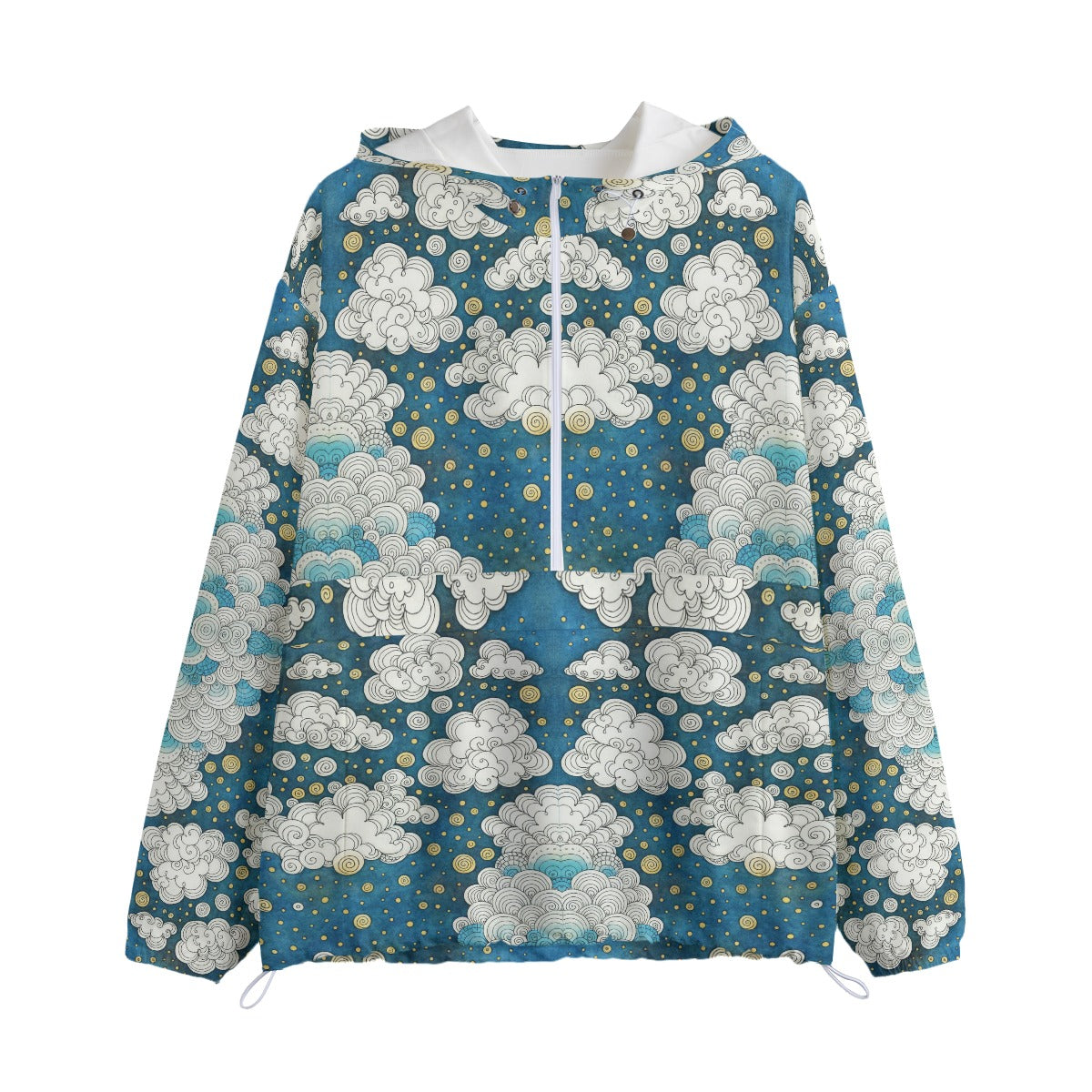 Unisex Pullover Jacket With Zipper Closure