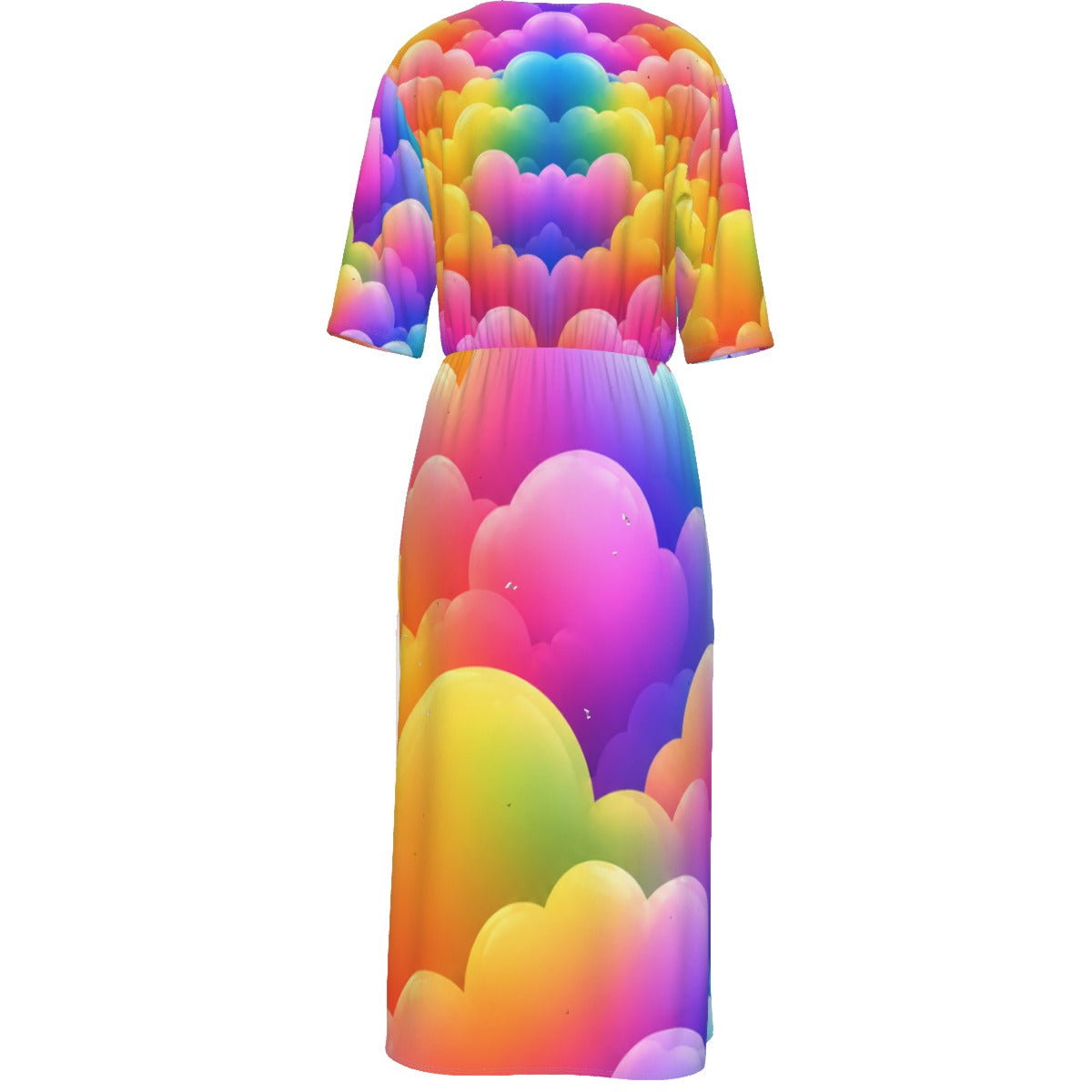 Women's Short Sleeve V-neck Dress