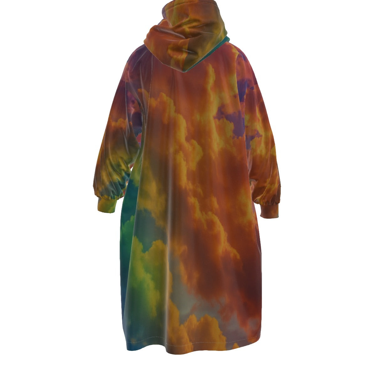 Unisex Kid's Sherpa Fleece Mid-Length Hoodie Blanket