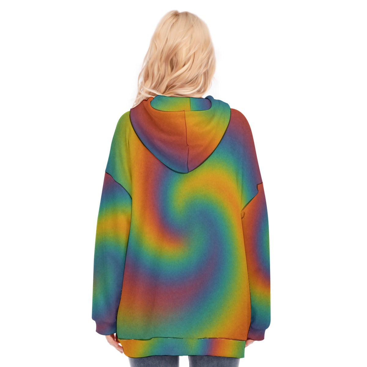 Women's Long Hoodie With Zipper Closure