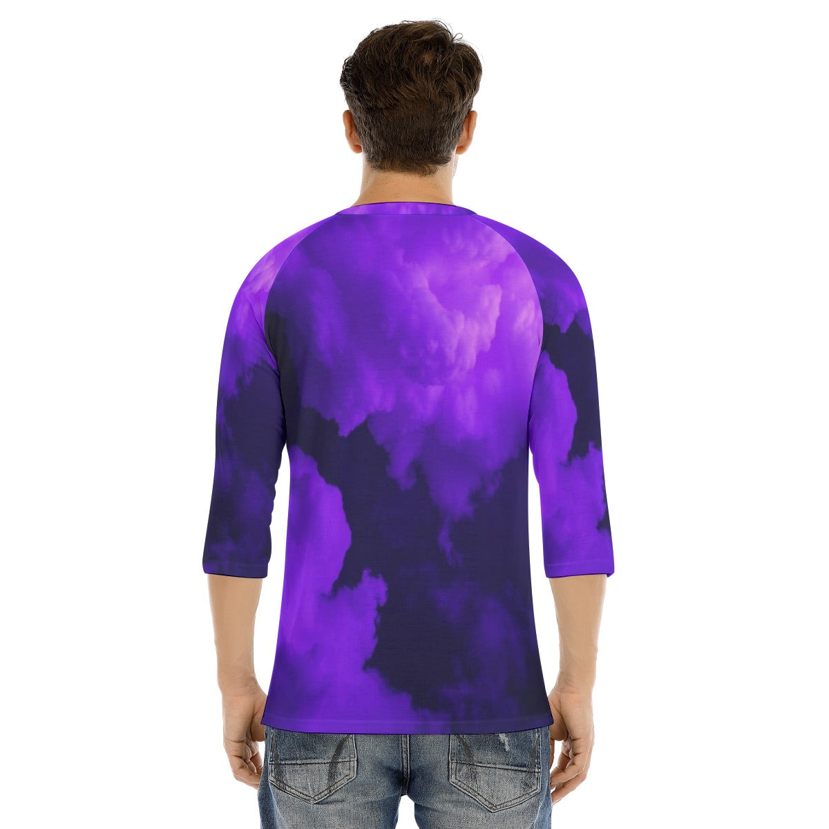 Men's Bracelet Sleeve T-shirt With Button Closure - view 4