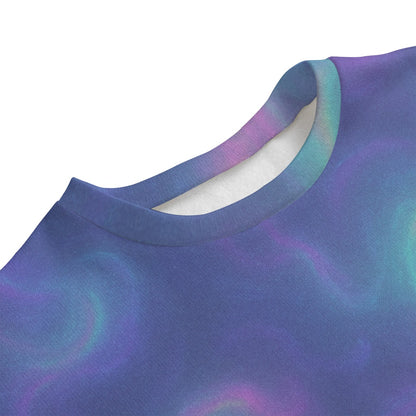 Unisex Drop-shoulder Knitted Fleece Sweater - view 3