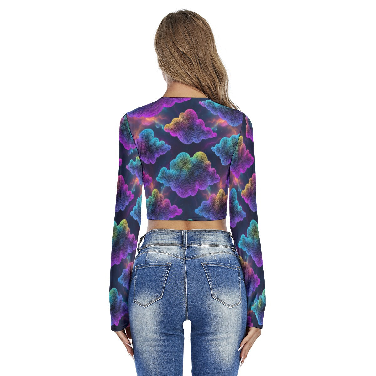 Women's Round Neck Crop Top T-Shirt