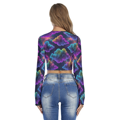 Women's Round Neck Crop Top T-Shirt