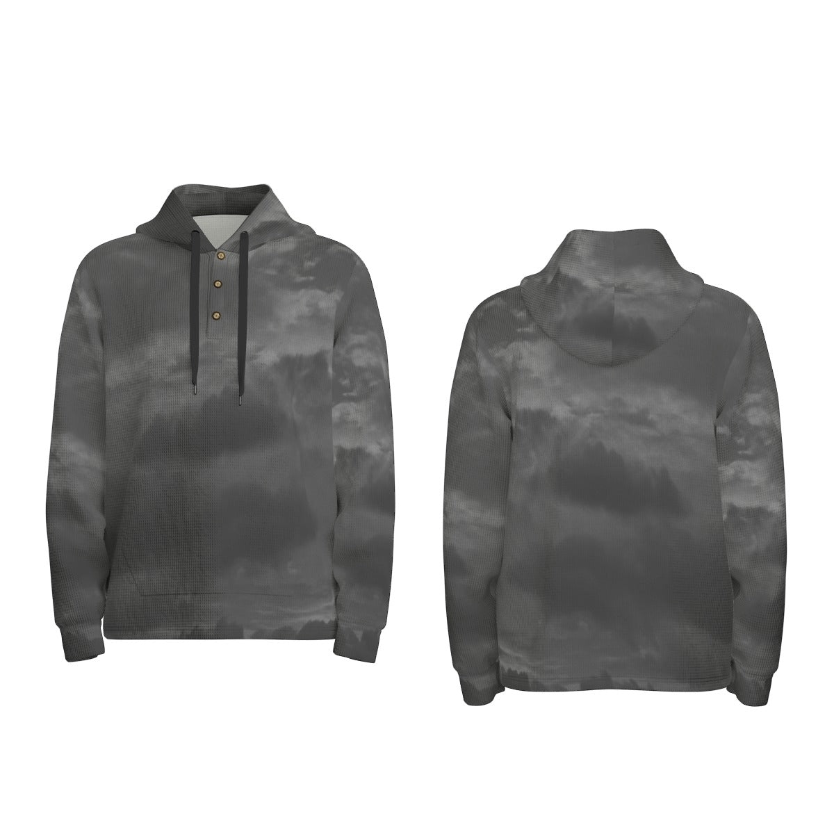 Men's Half Button Hoodie