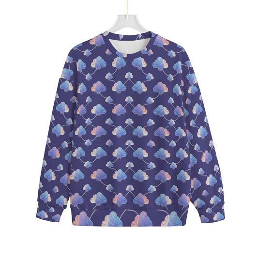 Unisex Drop-shoulder Knitted Fleece Sweater - view 1