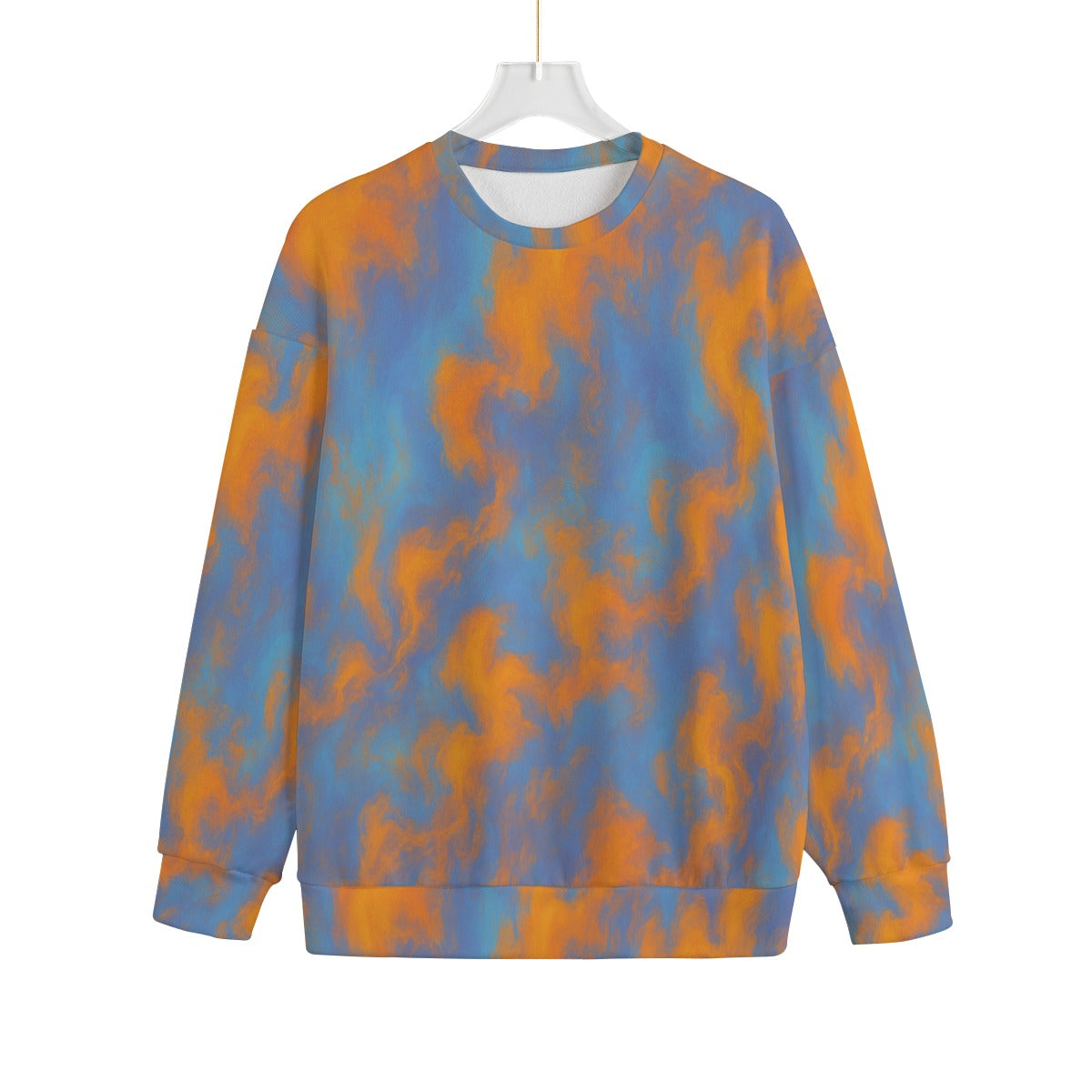 Unisex Drop-shoulder Knitted Fleece Sweater - view 1