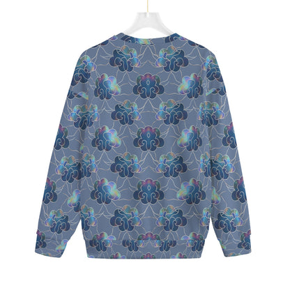 Unisex Drop-shoulder Knitted Fleece Sweater - view 2