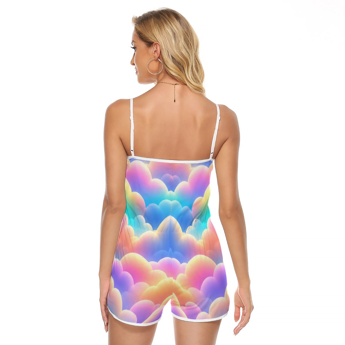 Women's V-neck Cami Romper