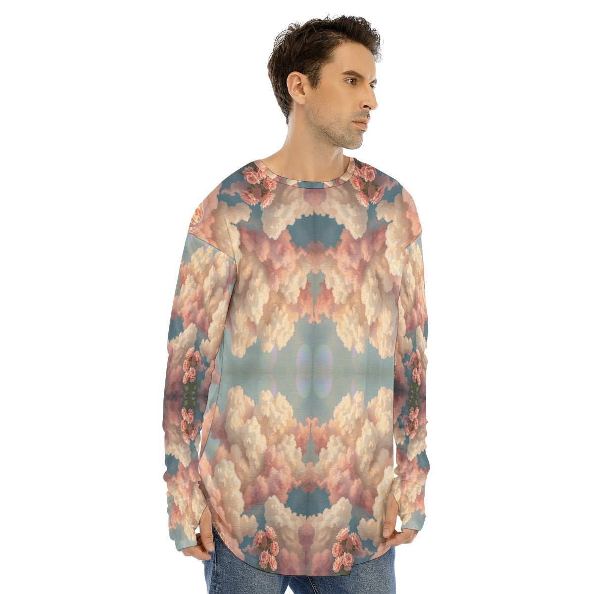 Men's Fingerless Long Sleeve T-shirt