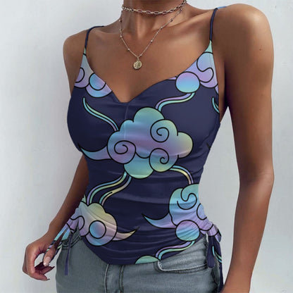 All-over Print Drawstring Camisole