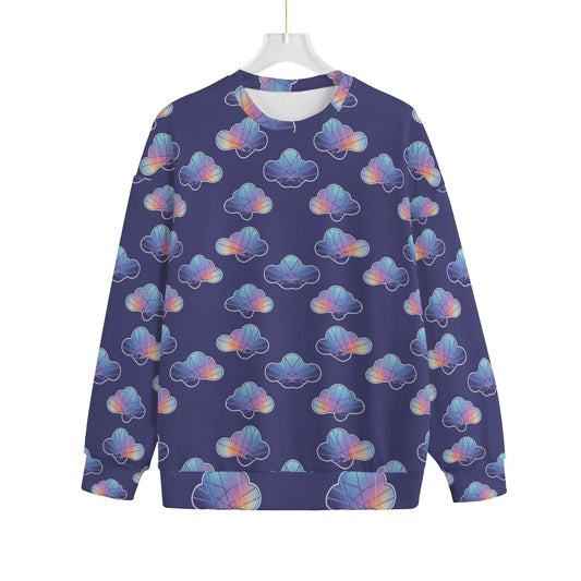 Unisex Drop-shoulder Knitted Fleece Sweater - view 1