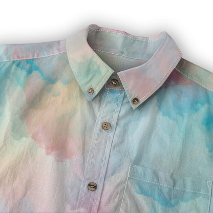 Men's Casual Lapel Long Sleeve Shirt|125GSM Cotton