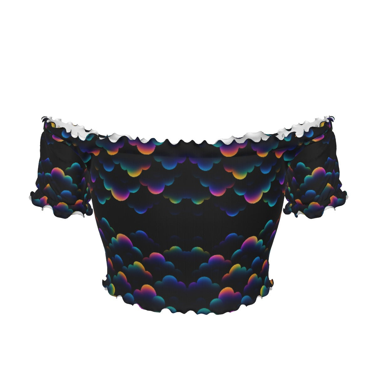 Women's One-shoulder Off-the-navel Short Sleeve T-shirt