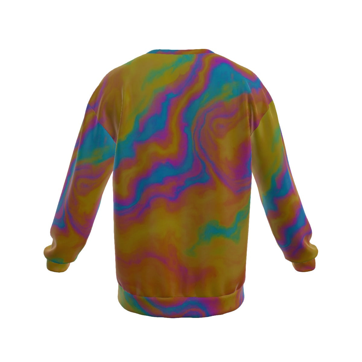 Men's Drop Shoulder Round Neck Long-Sleeved Sweatshirt