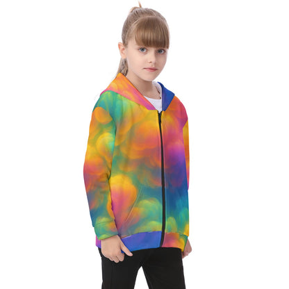 Unisex Kid's Heavy Fleece Zip Up Hoodie