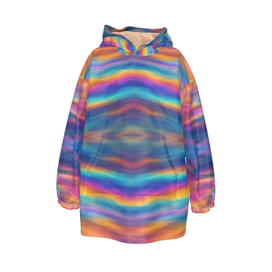 Unisex Kid's Sherpa Fleece Hoodie Blanket