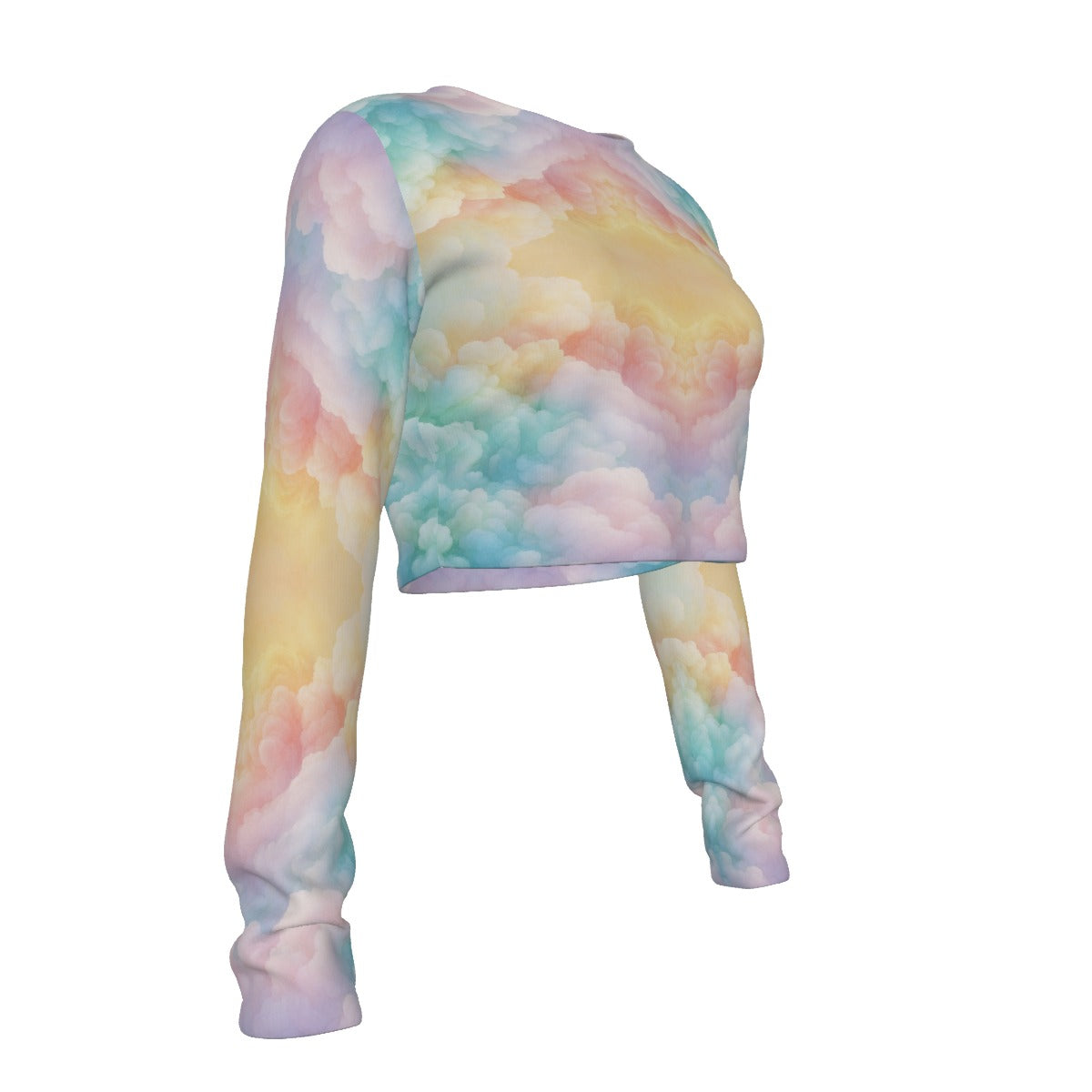 Women's Round Neck Crop Top T-Shirt