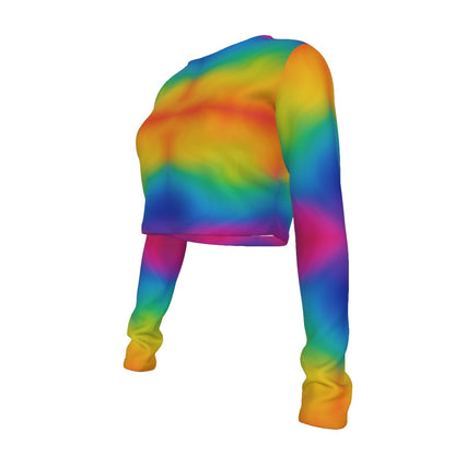 Women's Round Neck Crop Top T-Shirt