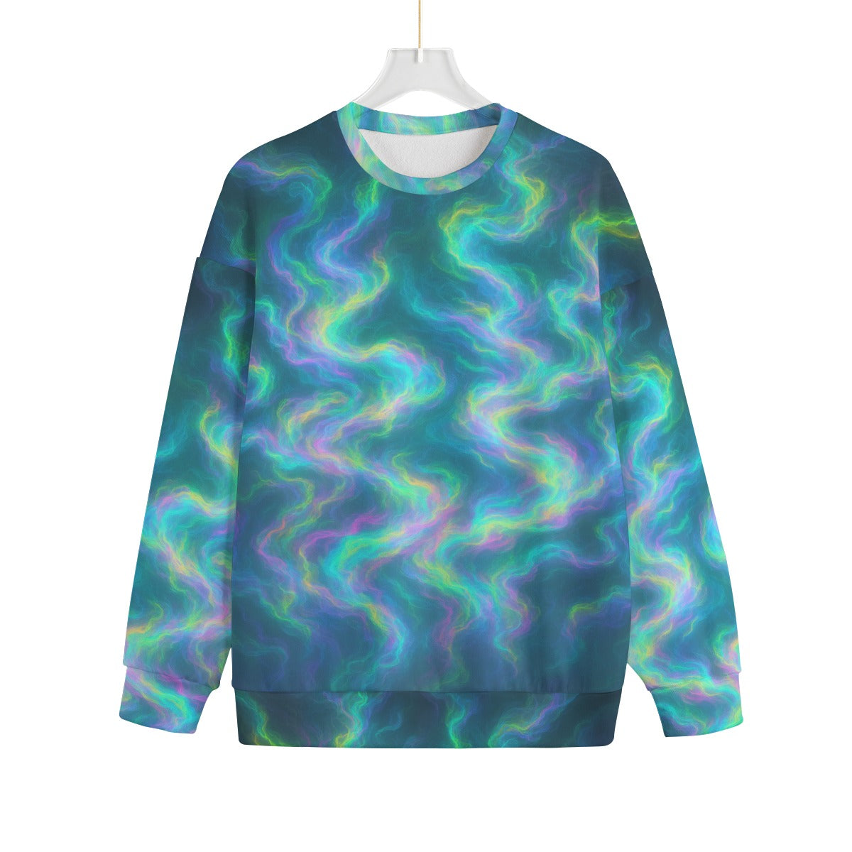 Unisex Drop-shoulder Knitted Fleece Sweater - view 1