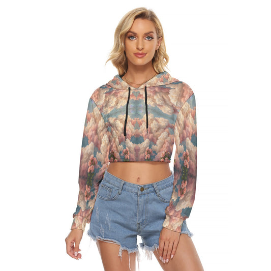 Women's Crop Top Hoodie|Velvet