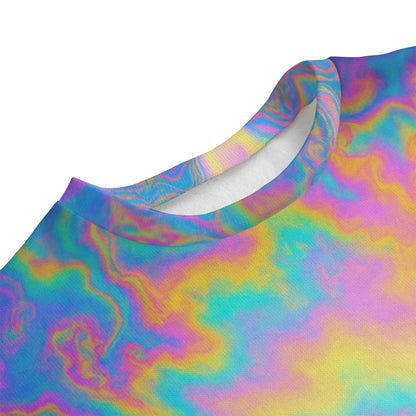 Unisex Drop-shoulder Knitted Fleece Sweater - view 3