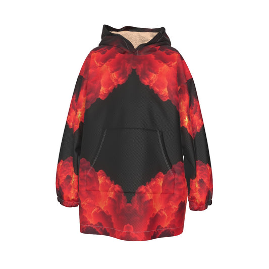 Unisex Kid's Sherpa Fleece Hoodie Blanket