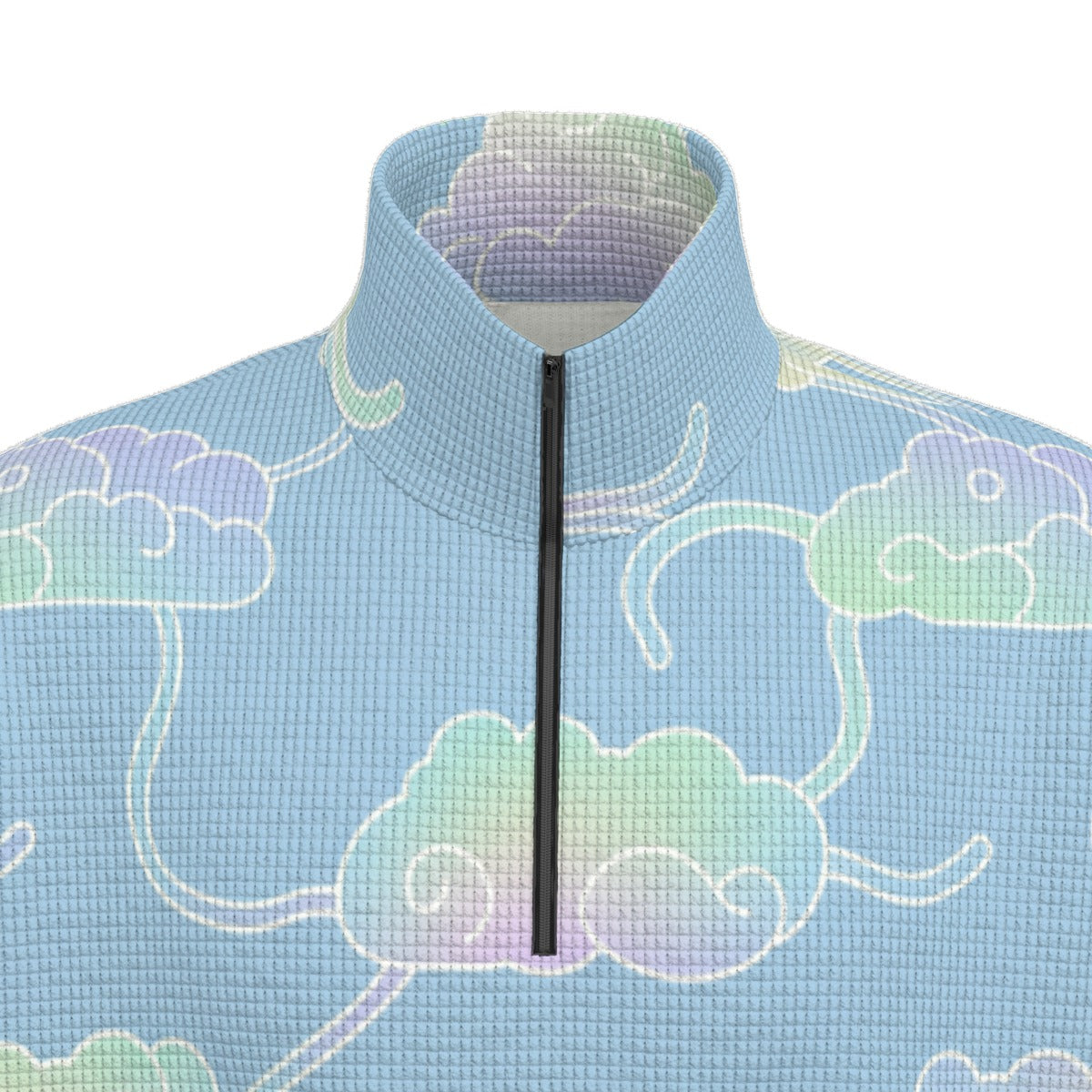 Unisex Turtleneck Zippered Sweatshirt