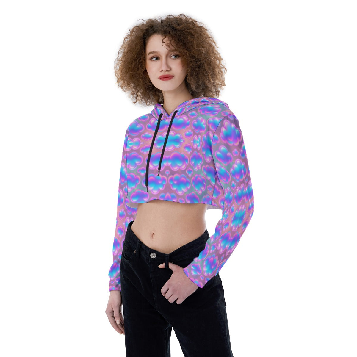 Women's Crop Top Hoodie