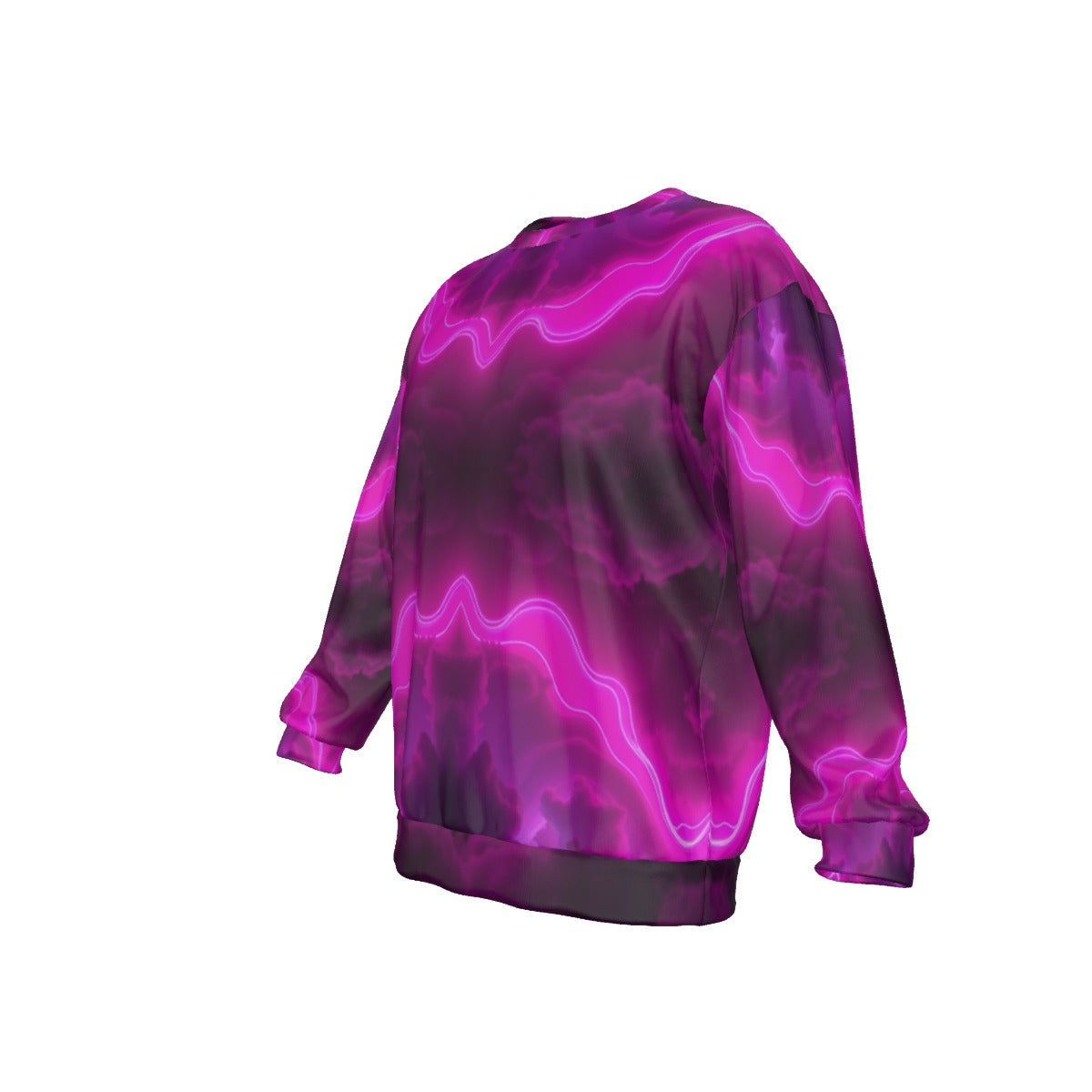 Men's Drop Shoulder Round Neck Long-Sleeved Sweatshirt