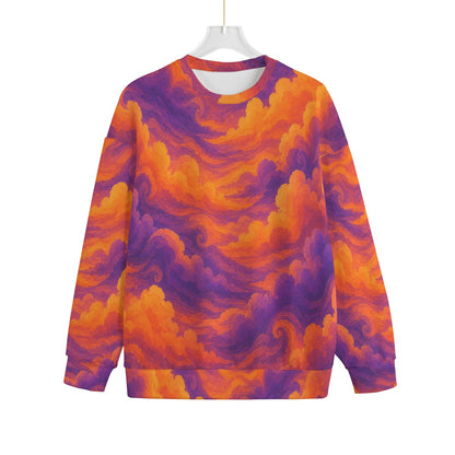 Unisex Drop-shoulder Knitted Fleece Sweater - view 1