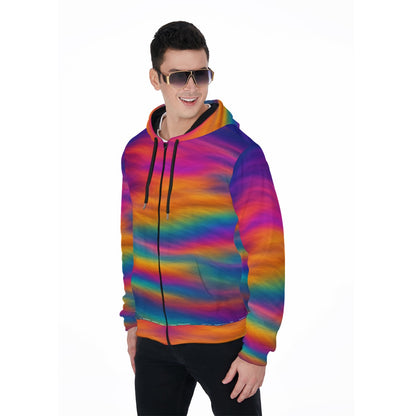 Unisex Zip Up Hoodie With Pocket