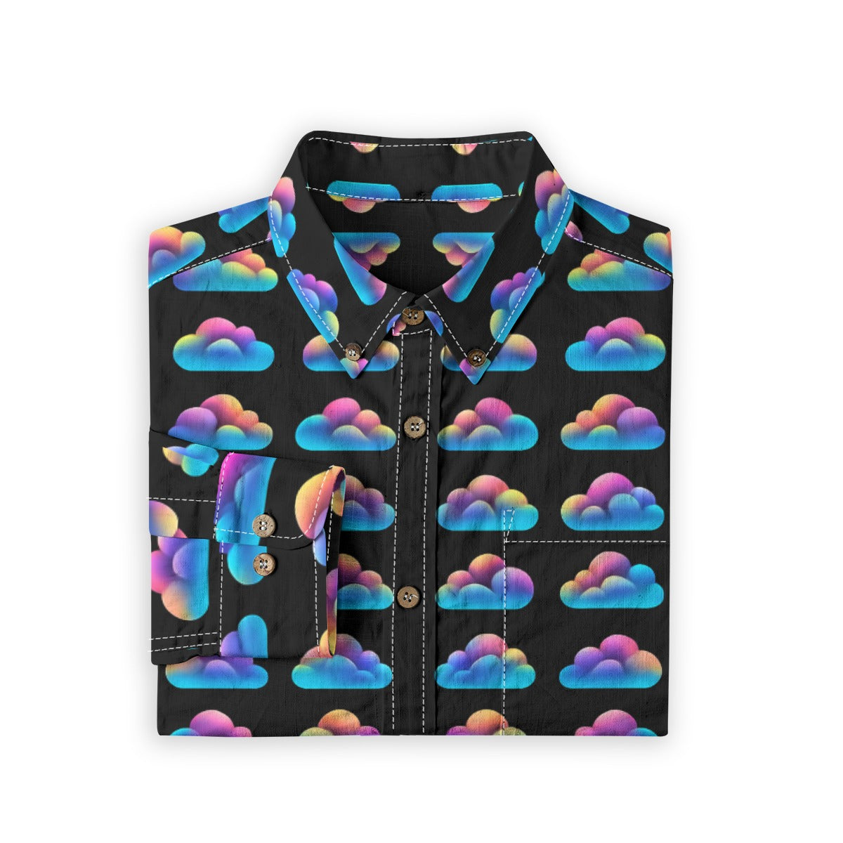 Men's Casual Lapel Long Sleeve Shirt|125GSM Cotton
