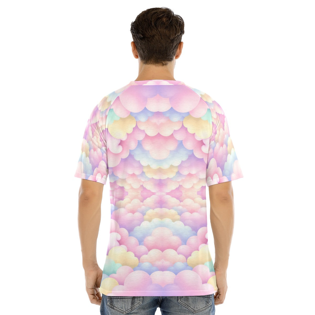 Men's Raglan Sleeve T-shirt With Button Closure