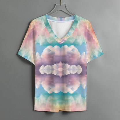 Women's V-neck T-shirt With Short Sleeve