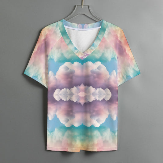 Women's V-neck T-shirt With Short Sleeve