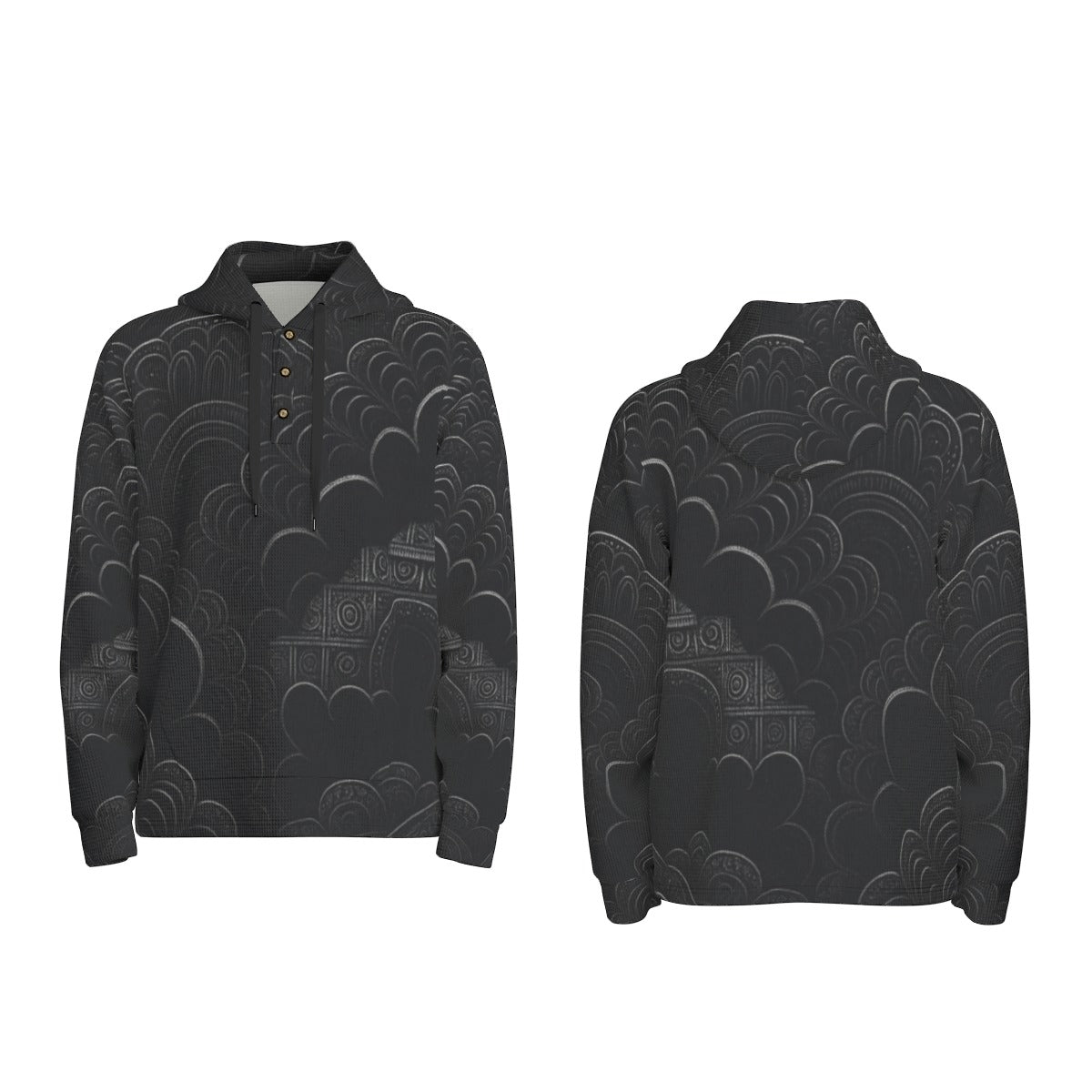 Men's Half Button Hoodie
