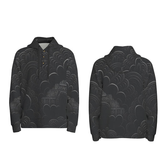 Men's Half Button Hoodie