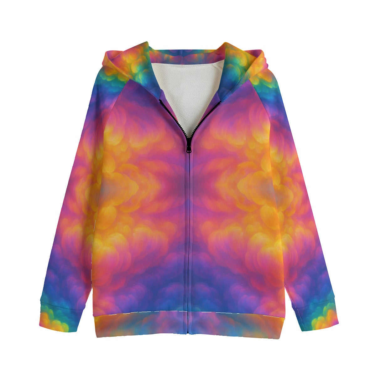 Unisex Kid's Zip Up Raglan Sleeve Hoodie | 310GSM Cotton