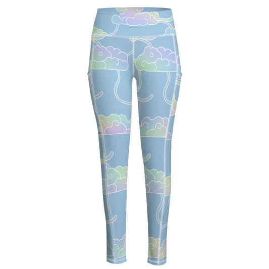 Functional Women's Yoga Leggings With Side Pockets|210GSM