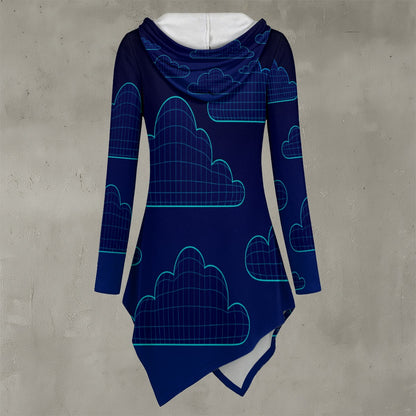 Women's Asymmetric Hem Hoodie